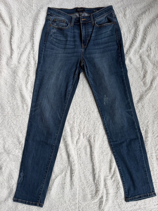 Judy Blue Denim - Judy Blue Dark Blue Relaxed Fit Straight Jeans